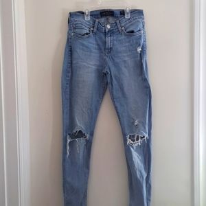 Lucky Brand Disrressed Brooke Leggings Denim Jeans Size 00/24